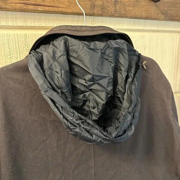 HART SCHAFFNER Marx Smart Wool Car Coat brown Size large - Picture 10 of 11